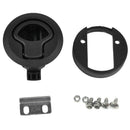 New Black 2 inch Flush Pull Slam Latch for Boat Deck Hatch 1/4 inch Door Lo