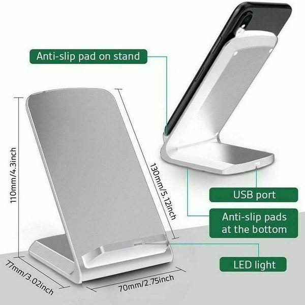 15W Qi Wireless Charger Charging Pad Wireless Charger Support Efficiency