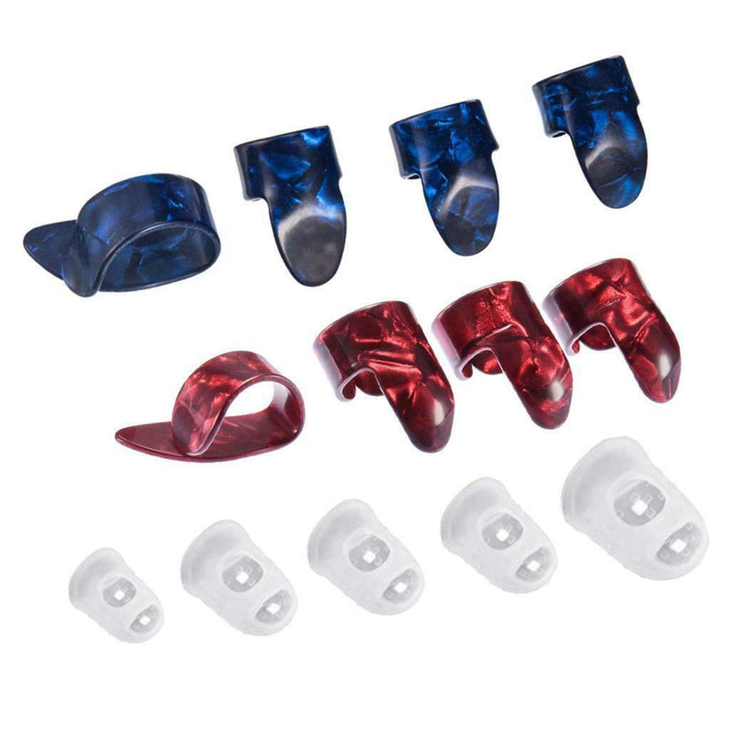 Finger Thumb Picks, Guitar Finger Protectors, Picks, Gift Set Kit useful for