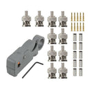 Electric Coax Coaxial Cable Stripper CUTTER Tool RG 59 with 10 Pcs BNC Plug