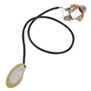 Acoustic Guitar Transducer Pre-Wired Amplifier Piezo Jack Pickup Accessory V5W4