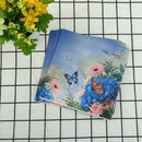 20X purple flower paper napkin butterfly festive & party supplies tissue deco!E