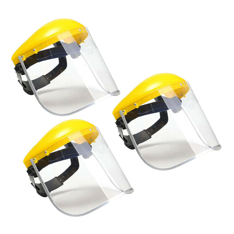 3x Safety Full Face Shield Clear Glasses Protector Anti-Fog Work Protective