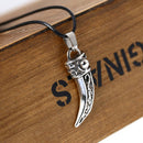 Trendy Stainless Steel Domineering Wolf Tooth Shape Pendant Necklace Jewelry FT