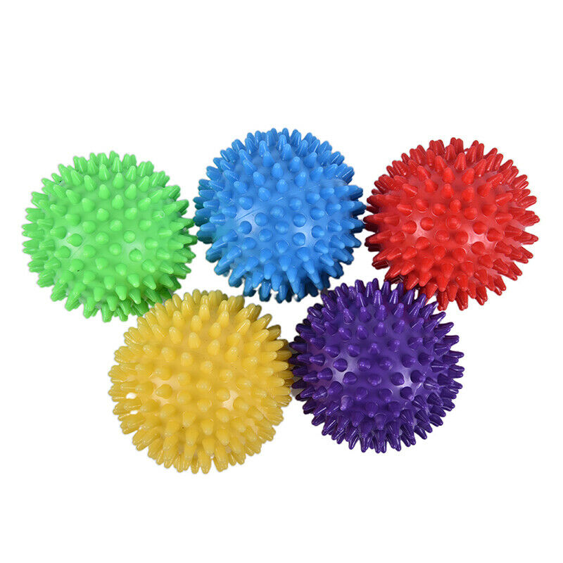 7CM Yoga Massage Ball Spikey Gym Balls Spiky Trigger Point Stress ReliefB Bj