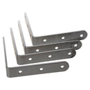 4 x Stainless Steel Shelf Support Corner Brace Angle Bracket 100x100mm