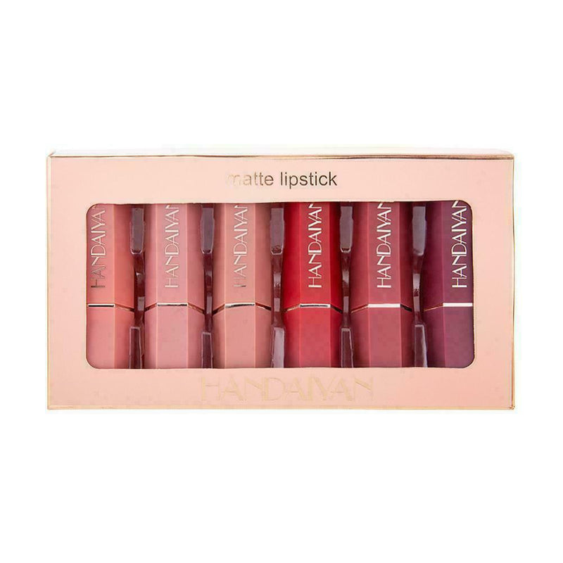 6pcs Matte Lipstick Set Wasserdicht Make Up Lippenstift Beauty Cosmetic Y0B0