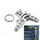Top 1X Stainless Steel Pocket Multifunction Tool Opener Keychain Key Ring EDC FT