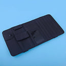 Black Multifunctional Sun Visor Pouch CD Cards Tickets Glasses Holder Bag Pocket
