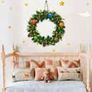 Christmas wreath Wall Stickers Window Glass Decals Santa Murals New Year  â„–[