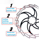 2x Bike Disc Brake Rotor MTB Floating Front Rear Rotors Fixed Gear Brakes