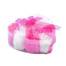 9Pcs Scented Rose Flower Petal Bath Body Soap Wedding Party Gift(Rose+White