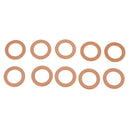 M14 Copper Oil Pan Drain Plug Gasket for Ford, Pack of 10