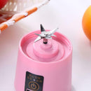 380ml Portable Juicer USB Rechargeable Blender Mixer Juice Machine (Pink)
