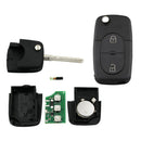 Key Cover Case Remote Fob Protector fit for Passat 1997-2000, 2Buttons Keyless