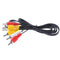 4 Way AV Selector RCA Selector Composite Audio Selector L / R With 4 Inputs And