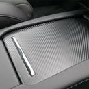 Car Armrest Box Control Panel Decoration Cover Center Console Carbon Fiber  M9J8