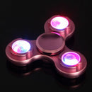 Hand Finger Spinner EDC Tri Fidget LED Light Ceramic Gyro Anti Stress Toys Hot