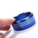 3Pcs Aluminum AC Climate Control Knob Ring Covers For Subaru Impreza Blue