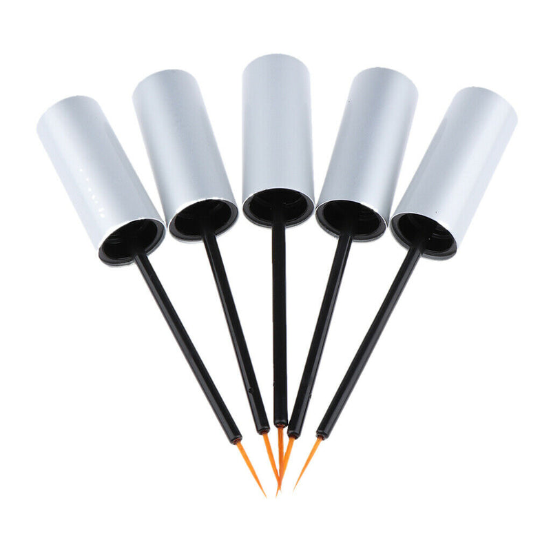 5 Pcs Ultra Fine Brush Head Empty Liquid Eye Liner Bottle Eyeliner Container