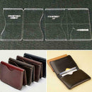 Acrylic Clear Craft Pattern Template Set Tools For Leather Bag Wallet Craft F8V5