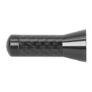 3.5cm Car Roof Antenna Carbon Fiber Screw Metal Stubby Mast Antenna (Black)