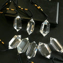 100% Natural Quartz Crystal Pendulum Pendant Necklace Chakra Healing Rock Stone