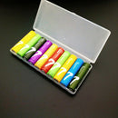 Portable plastic battery case cover holder storage box for 10pcs AAA BatteriesLJ