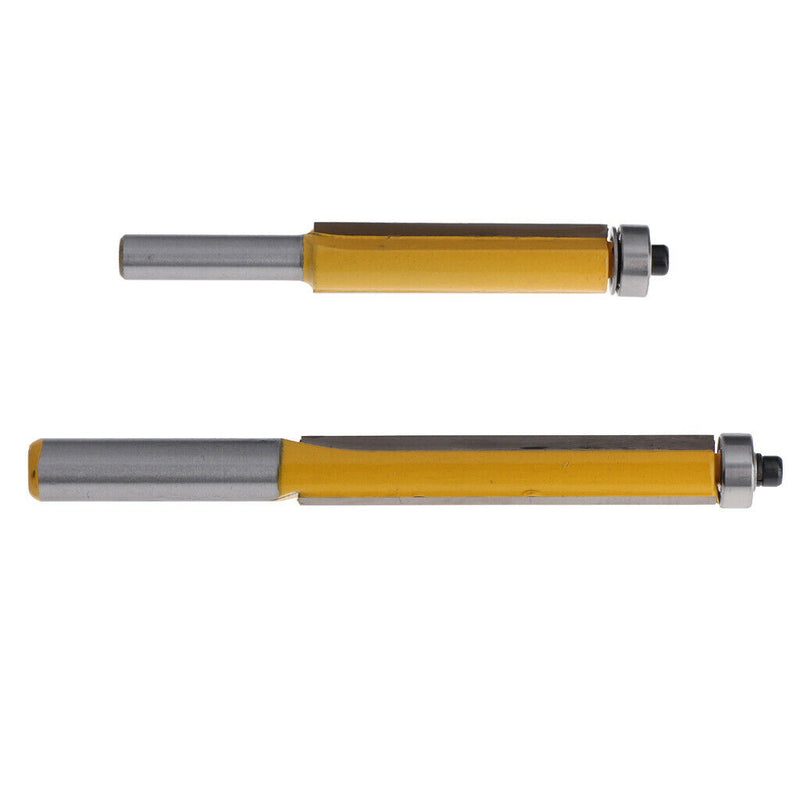 2PCS 8mm Long Straight Woodworking Cutter With Cutter of High-grade Alloy