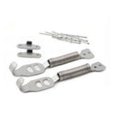 1Set Universal Alloy Steel Spring Pin Kit Hook Lock Security for Car Hood ZKY