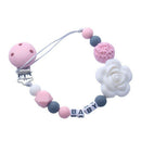 Baby Pacifier Clips Holder Chain Silicone Beads Food Grade Pacifier Chains