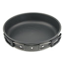22cm Aluminum Camping Frying Pan Portable Picnic Pot Cookware Folding Handle