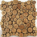 100x Slices Round Disc Tree Natural Pine Wood Chips Wood Bark Circle Decor Craft