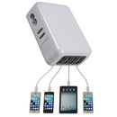 Portable 4 Port Travel Home Wall AC Power Charger Adapter US/EU/UK/AU Plug