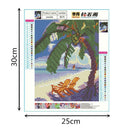 5D DIY Full Drill Diamond Painting Coconut Tree Cross Stitch Embroidery