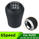 6 Speed Car Manual Gear Shift Knob Shifter Lever Head Handball for Audi A4