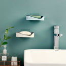 Wall Mounted Self Adhesive Soap Sponge Dish No Drilling Storage Box Rack Sh