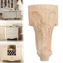 4PCS/LOT 12x6cm European Furniture Foot Carved Wood TV Cabinet Seat Foot Ba S4L1