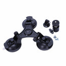 1x Black Low angle car with a PTZ Triple-cornered Sucker suction cup for GO