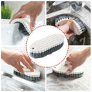 1* Bendable Cleaning Brush Dual Kitchen Floor Cleaner Bathrsh Tile Tools O1A9