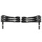 2pcs Punk Rivet Garters Belt 3 Straps Leg Ring Band Adjustable Suspenders Leg