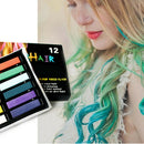 12 Colors/set Fashion Temporary Pen Chalk Instantly Stick Cover Hair D UHI