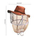 Professional Beekeeping Hat Beekeeper Cowboy Hat Anti Mosquito Bee Veil Net