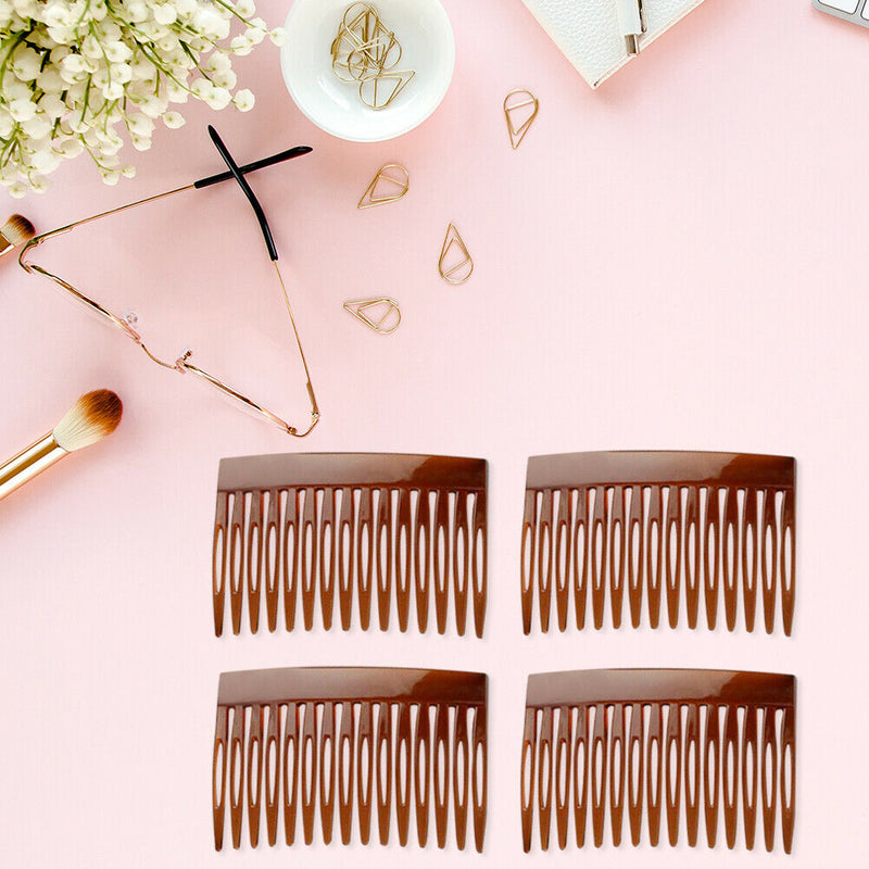 4x 15 Teeth Plastic Hair Combs Pins Wedding Bridal Headdress Hair Jewelry