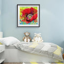 5D DIY Diamond Painting Bright Flower Full Round Drill Embroidery (LG141)