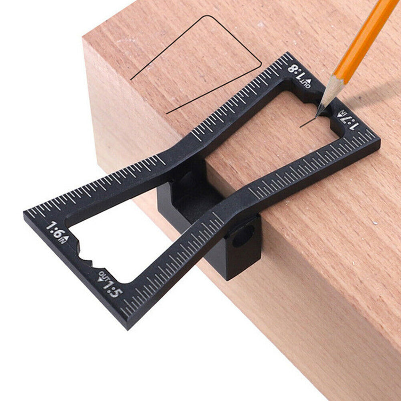 Dovetail Marker Woodworking Gauge Guide Tool With Scale Carpentry Aluminum Alloy