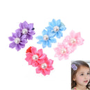 3x/lot Girls two Flowers Hairpins Kids Hair Clip Hair Accessories LJ* LJ