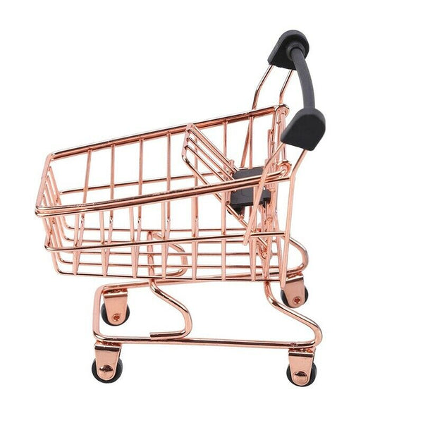 Double-Deck Shopping Cart Makeup Sponge Holder Drying Rack Beauty Powder Pu S9A7