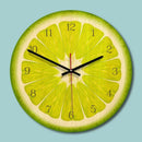Creative wall clock, European minimalist wooden decorative clock, fruit Sec N6T7