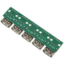 20pcs green metal USB 2.0 female head DIP 4p DIP adapter board 1.7 * 1.7 *  B8C4